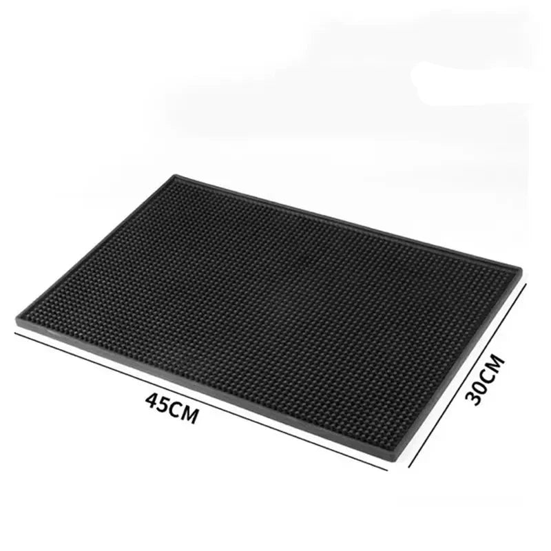30x45cm black rubber coffee mat