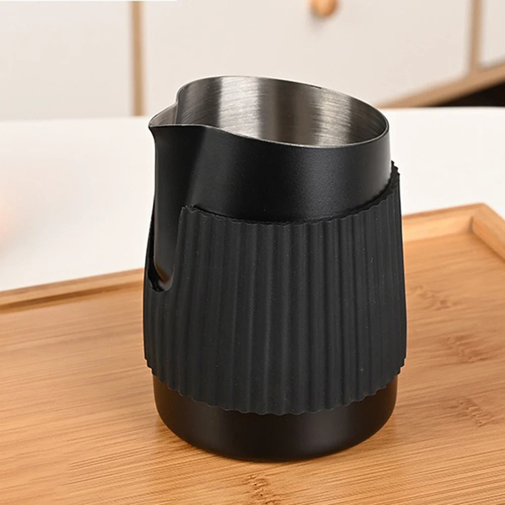 420ml Stainless Steel Handleless Oblique Coffee Milk Frothing Jug