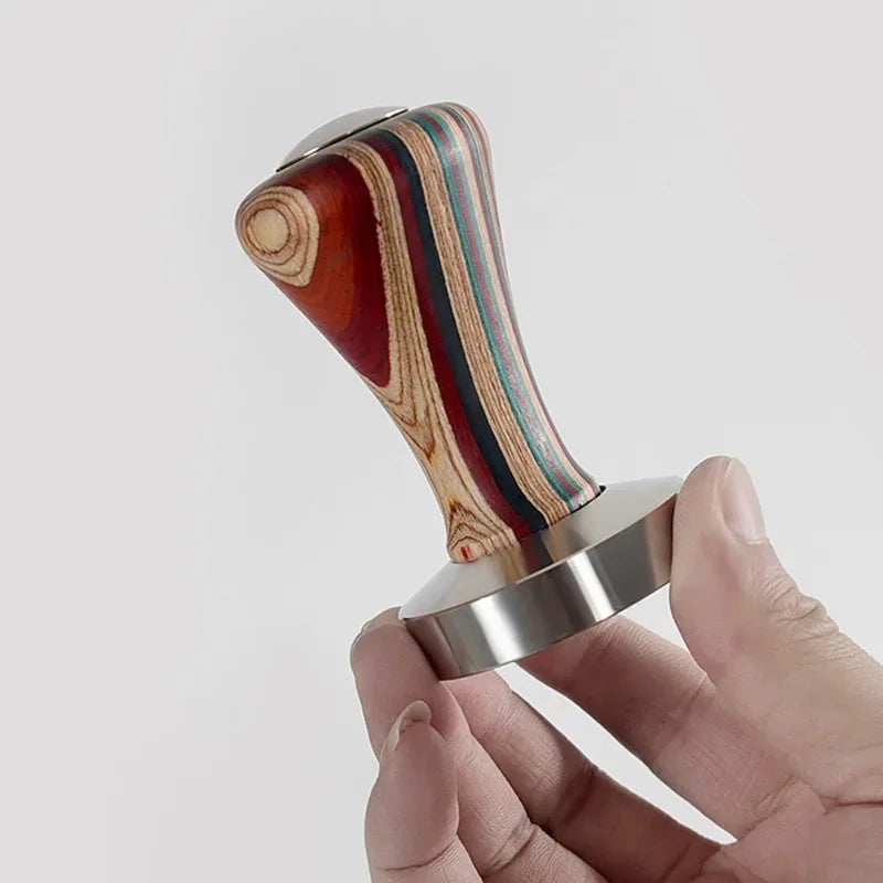 51mm/53mm/58mm Colourful Wooden Handle Italian Coffee Tamper