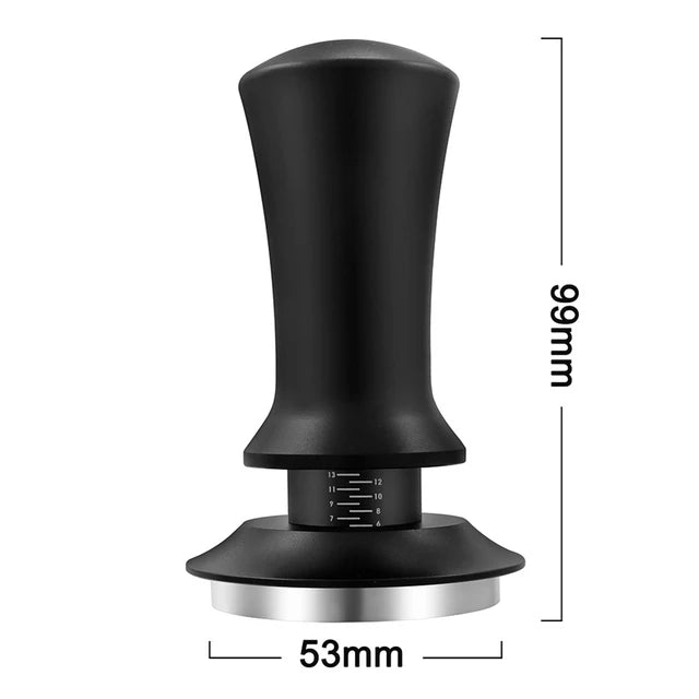 53mm black constant pressure coffee tamper