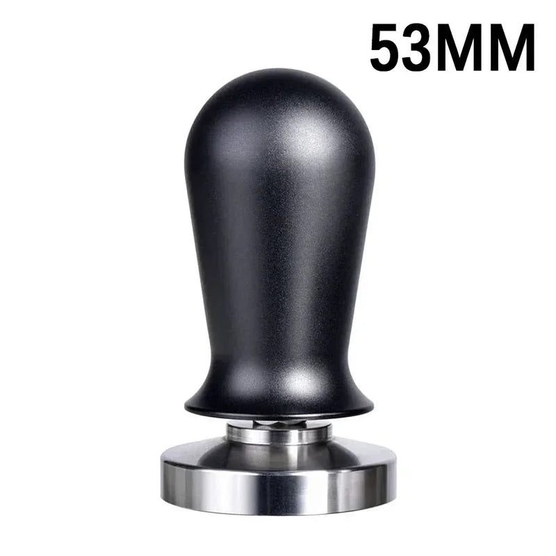 53mm black handle calibrated coffee tamper