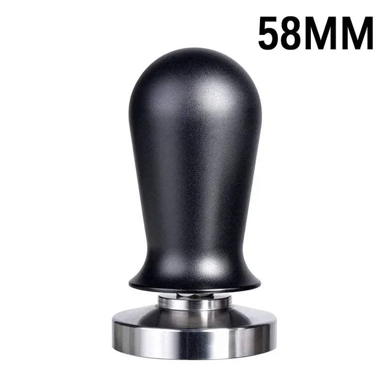 58mm black handle calibrated coffee tamper
