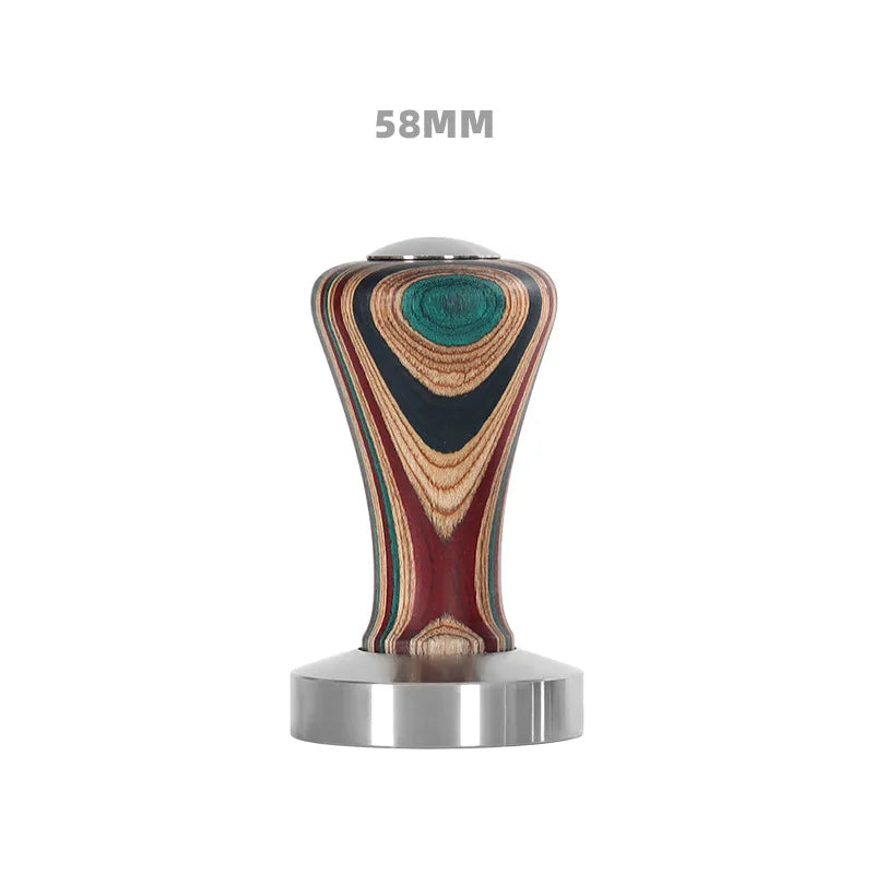 58mm marbled colourful coffee tamper