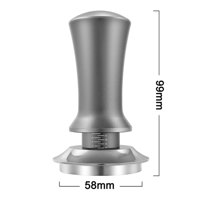 58mm silver constant pressure coffee tamper
