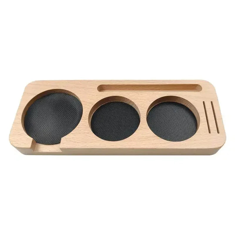 Beech Coffee Tamper Station