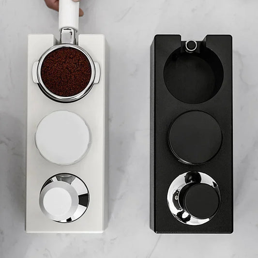 Black or White Coffee Tamper Holder and Accessory Holder