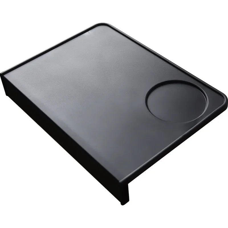 Black silicone coffee mat