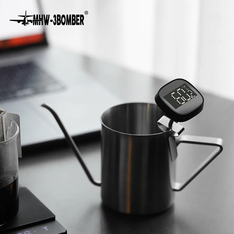 Coffee latte milk jug thermometer