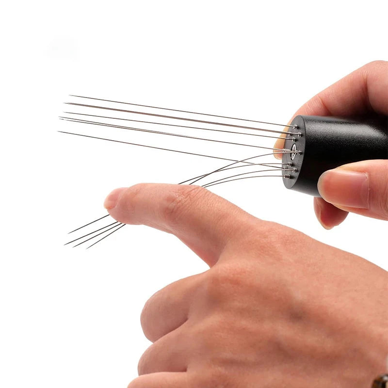 Coffee needle distribution tool
