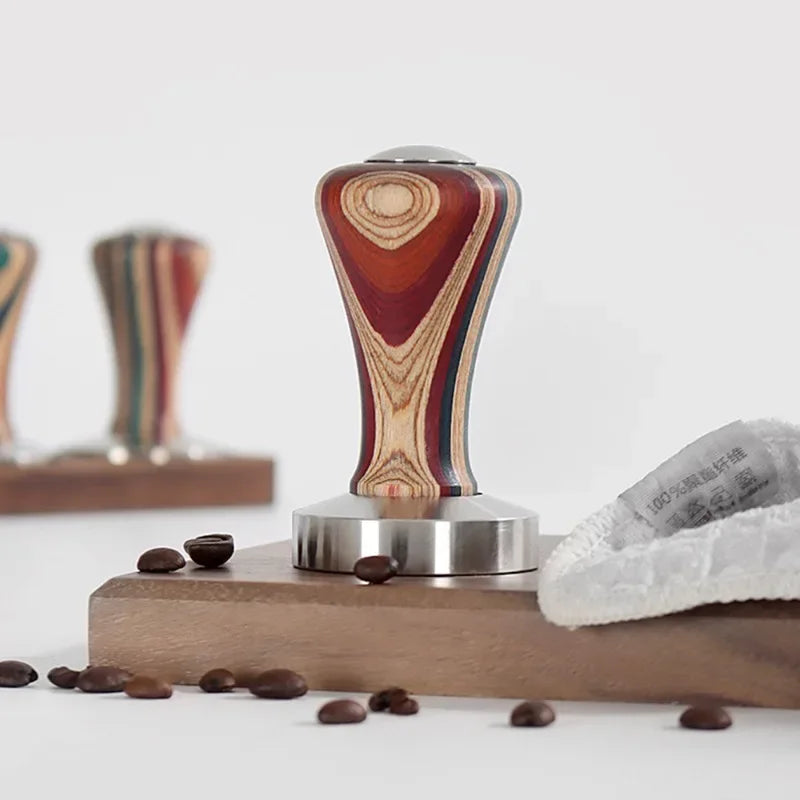 Colourful Wooden Handle Italian Coffee Tamper