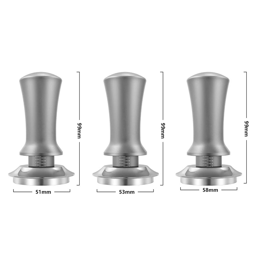 Dimensions of silver coffee tamper