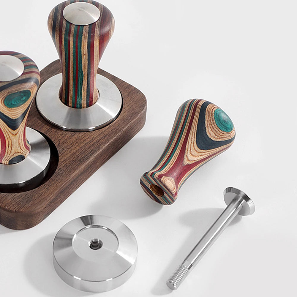 Easy to clean colourful coffee tamper