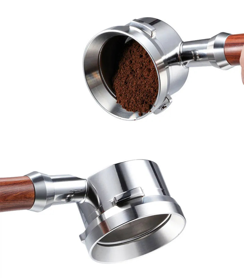 Magentic coffee dosing ring upside down
