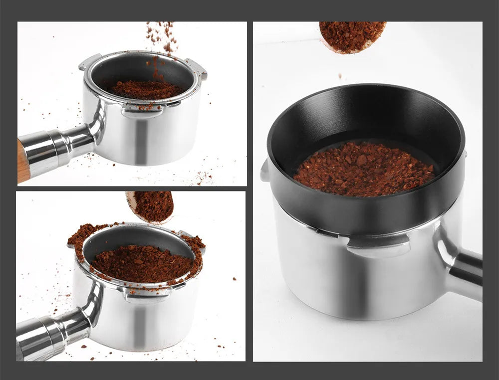 Magnetic coffee dosing ring