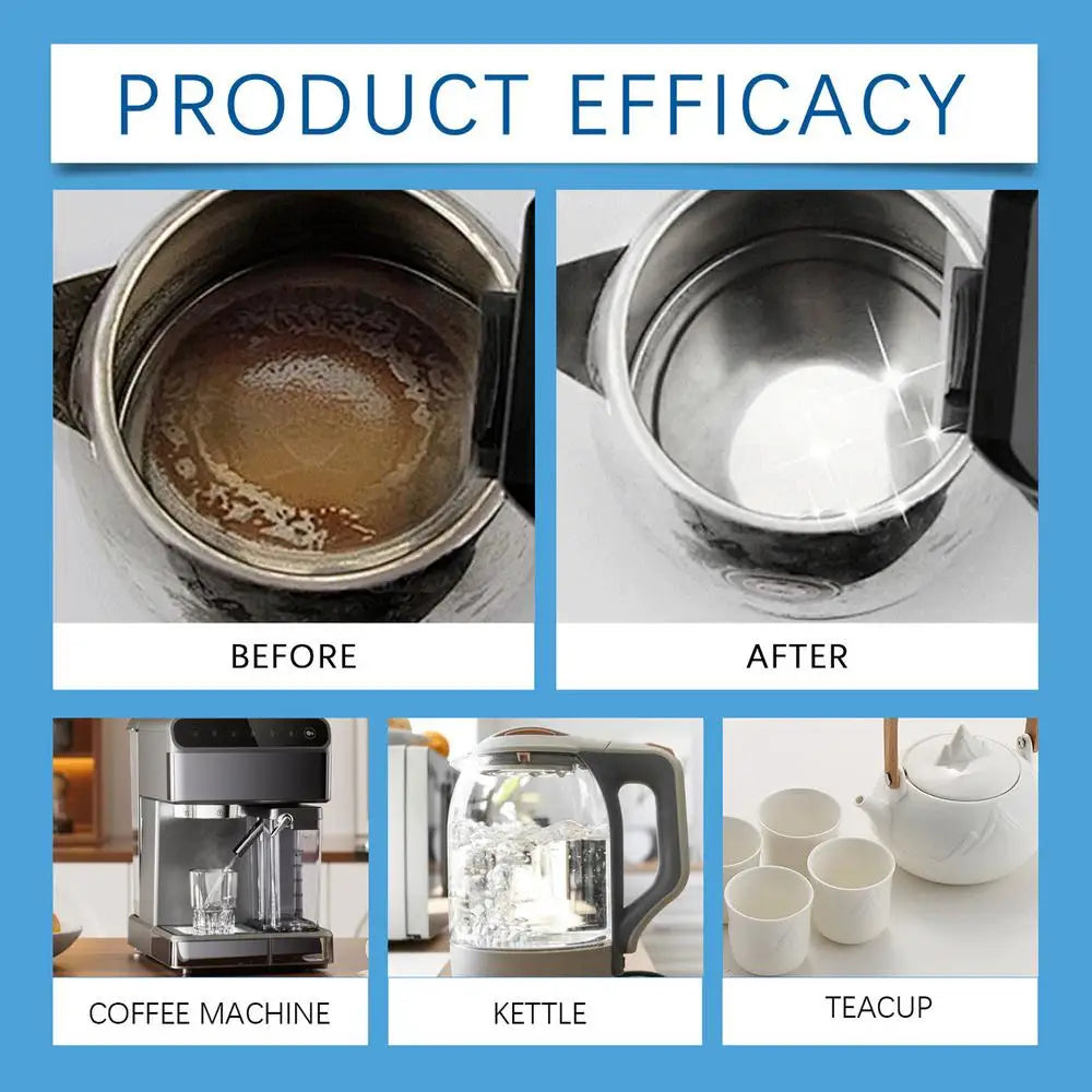 Multipurpose limescale coffee machine cleaning tablets