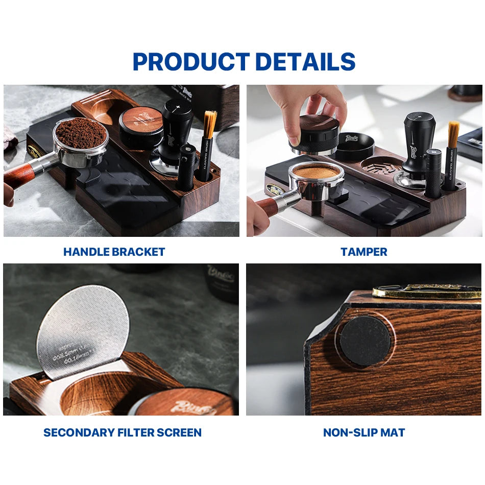 Non-slip universal coffee tamper station