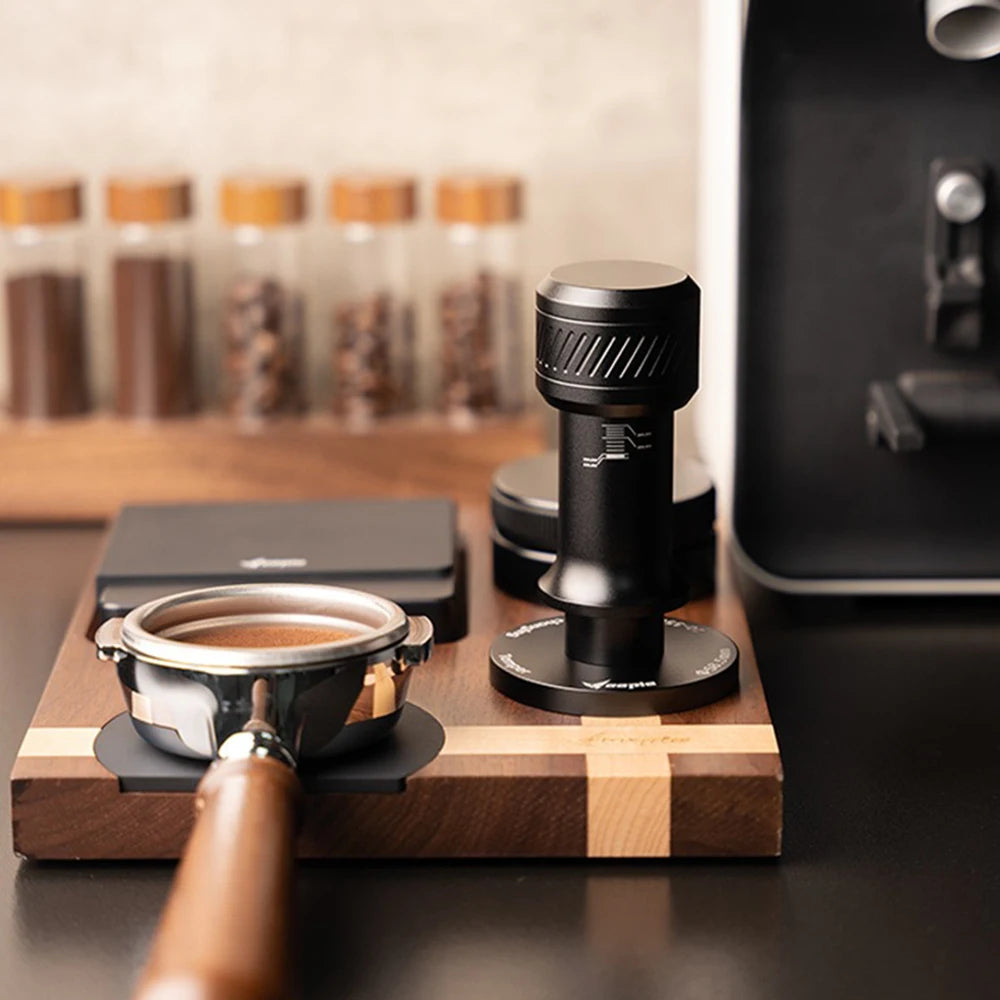 Premium constant force, variable pressure coffee tamper