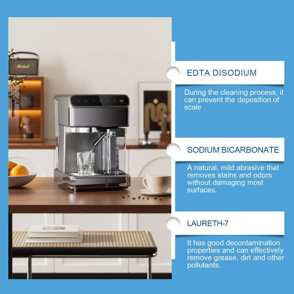 Odour-Free Coffee Machine Descaling and Cleaning Tablets