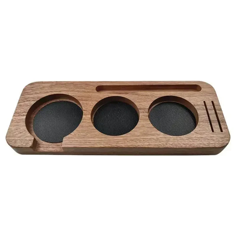 Sapele Coffee Tamper Station