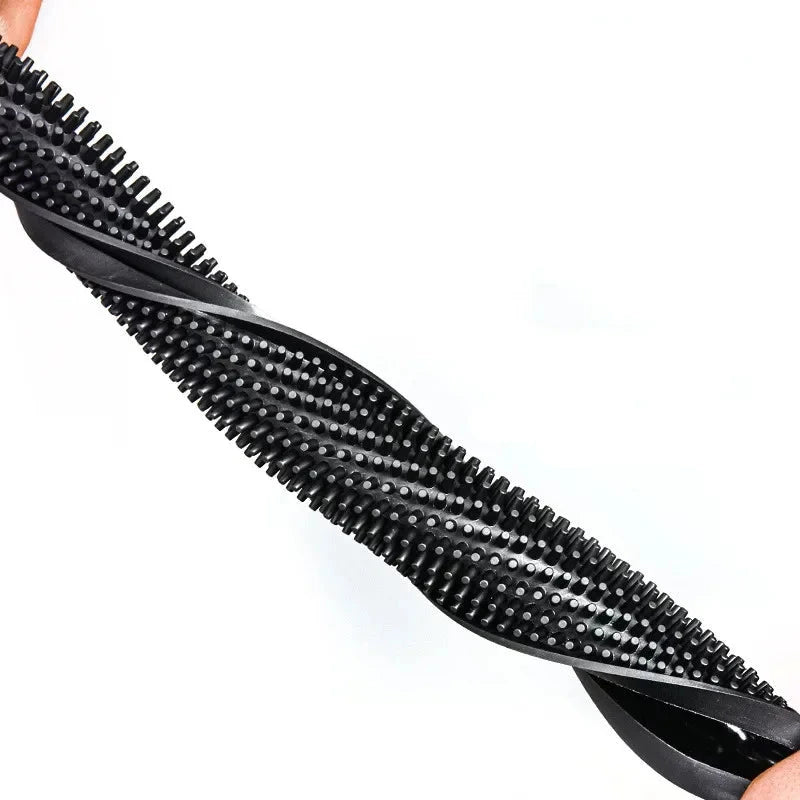 Soft black rubber coffee mat