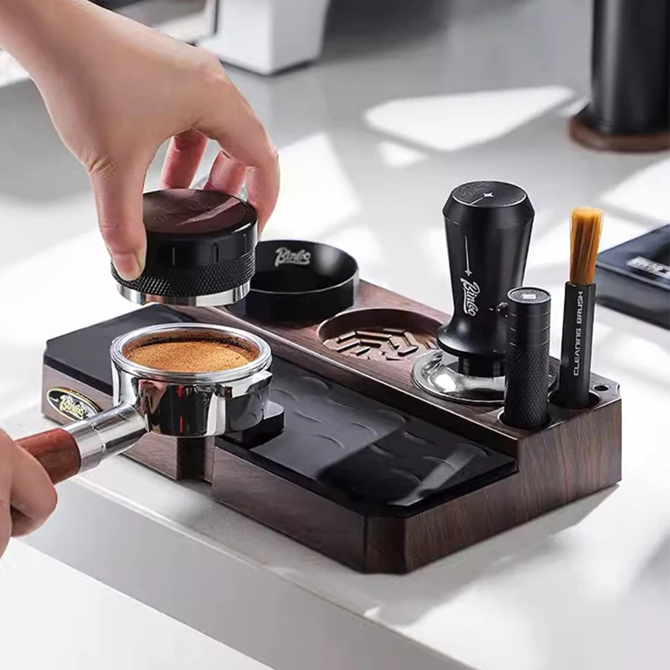 Universal Coffee Portafilter and Tamper Station