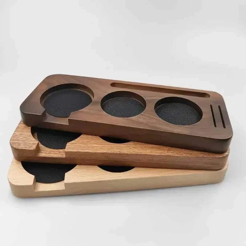 Wooden Coffee Tamper Holder Station