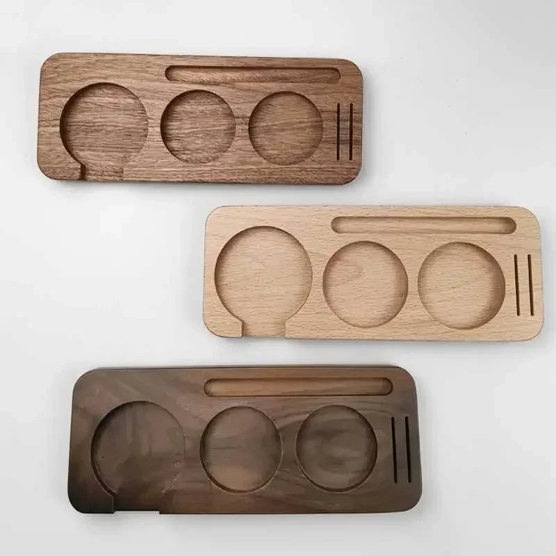Wooden Coffee Tamper Station
