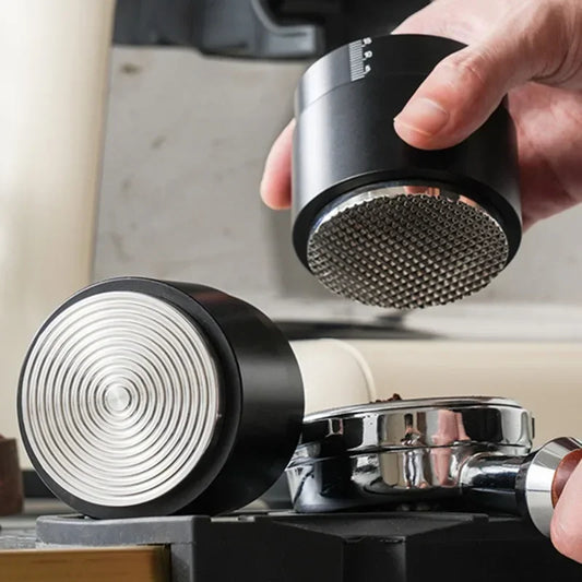 2-in-1 Rebound Coffee Tamper and Needle Distributor Tool