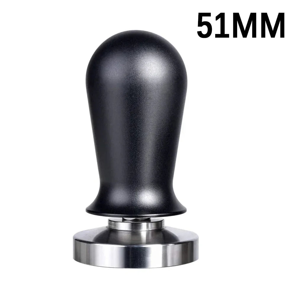 51mm black handle calibrated coffee tamper