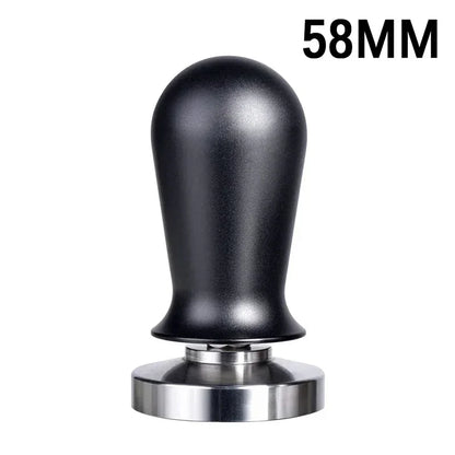 58mm black handle calibrated coffee tamper