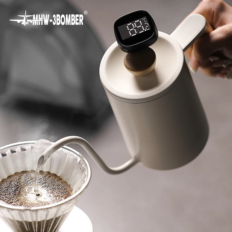 Coffee milk jug thermometer