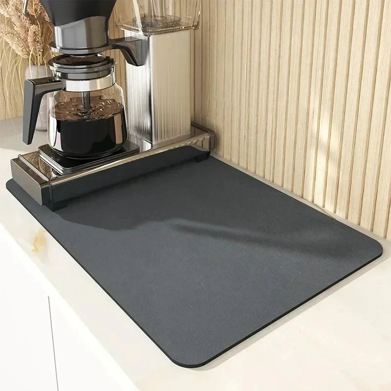 Caffe Mat Super Absorbent, Quick Drying, Non-Slip Silicone Coffee Mat – House of ...