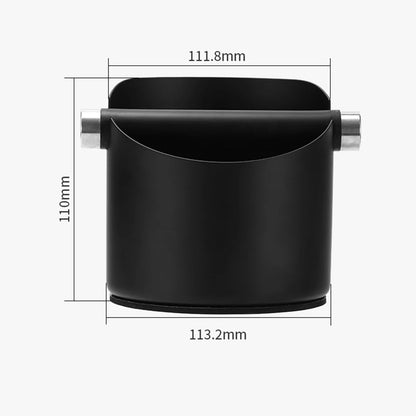 Dimensions for countertop black coffee knock box