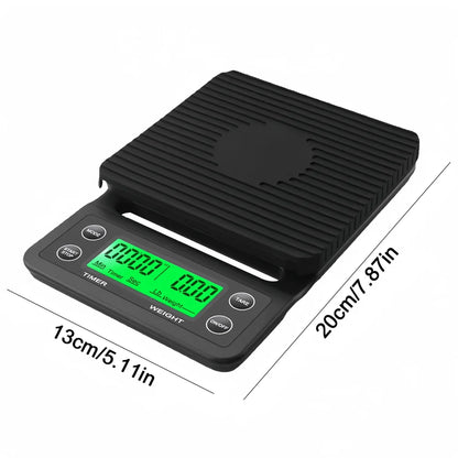 Dimensions of compact digital coffee scales