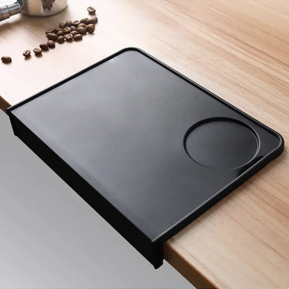 Flat Non-Slip Silicone Coffee Tamping Mat (Overhang Design)