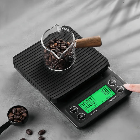 High-Precision Coffee Scale with LCD Digital Display and Backlight