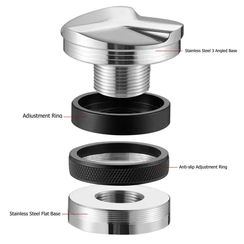 Parts of the coffee ean distributor and tamper