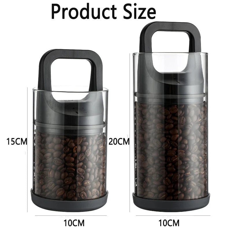 Small and large size in the airtight coffee canister