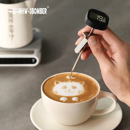 Stainless steel coffee milk jug thermometer