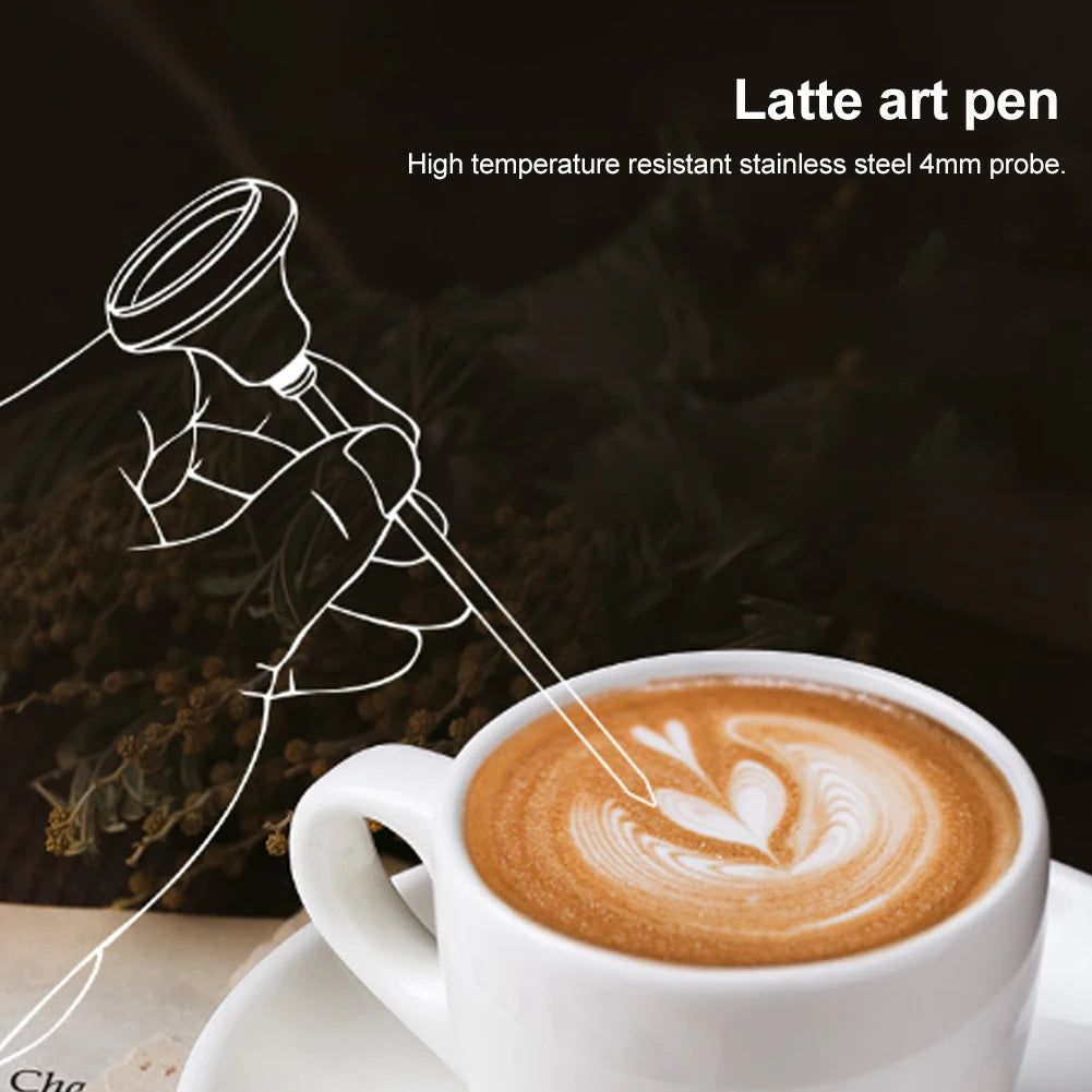 Stainless steel probe and latte art pen