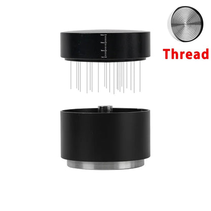 Thread 2-in-1 Coffee Tamper and needle distribution tool