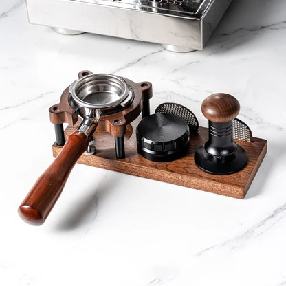 Wood Universal Coffee Tamping Station and Holder